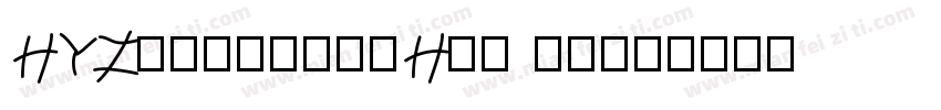 HYZhongjianHei 常规字体转换